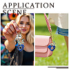 Heart with Butterfly Resin Keychains KEYC-TADJ0001-01E-5