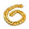 Electroplated Glass Beads Strands GLAA-G092-A-08-3