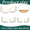 90Pcs 3 Styles Brass Linking Rings FIND-UN0003-67-3