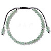 Natural Green Aventurine Braided Bead Bracelets PW-WG2B05A-06-1