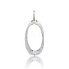 Scarf Pendant Making Tibetan Style Alloy Tube Bails PALLOY-J080-01AS-2