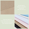 12Pcs 6 Colors 11CT Cross Stitch Fabric Sheets DIY-CY0002-77B-6