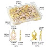 60Pcs 2 Style October Breast Cancer Pink Awareness Ribbon Alloy Pendants Sets TIBEP-FS0001-95-4