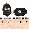 Natural Obsidian Pendants G-Z134-05B-3