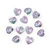 Transparent Faceted Glass Charms RGLA-L026-B14-1