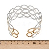 304 Stainless Steel Cuff Bangles for Women BJEW-G757-11GP-5