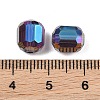 Electroplate Column Glass Beads EGLA-A043-02-AB15-3