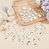 GOMAKERER 72Pcs 3 Style Irregular Rhombus Glass Sew On Rhinestone GLAA-GO0001-14-5