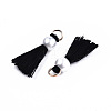 Polycotton(Polyester Cotton) Tassel Pendant Decorations FIND-T052-13B-2