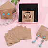100Pcs Paper Ear Stud Display Card Holders CDIS-SP0001-06-4