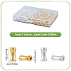 400Pcs 2 Colors Alloy Beads FIND-SP0002-39A-2