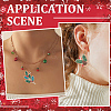 28Pcs 2 Styles Golden Plated Christmas Alloy Enamel Pendants ENAM-SC0005-83-5