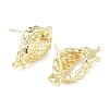 Brass Stud Earring Findings KK-Z106-03G-03-2