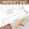 BENECREAT 12Pcs 6 Style Transparent Acrylic Clay Press Board TOOL-BC0002-62-2