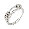 Brass Rotating Finger Rings for Women RJEW-C132-01D-P-2