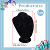 1Pc Bust Shaped Velvet Necklace Display Stands NDIS-PH0001-15-2