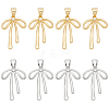 Brass Micro Pave Clear Cubic Zirconia Pendants FIND-BC0013-57A-1