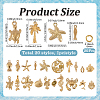 20Pcs 20 Styles Ocean Theme 304 Stainless Steel Pendants STAS-SC0021-12-2
