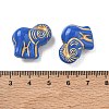 Plating Opaque Acrylic Beads AC-CBA6852-04-3