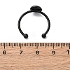 304 Stainless Steel Open Cuff Ring Components RJEW-WH0011-07A-EB-3