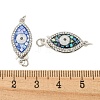 Rack Plating Brass Micro Pave Cubic Zirconia & Shell & Enamel Box Clasps KK-S373-01P-3