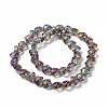 Transparent Electroplate Glass Beads Strands LS-GLAA-C025-01G-3