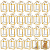 Folding Heart Print Transparent PVC Gift Packing Boxes CON-WH0085-192A-01-1