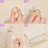 Plastic Imitation Pearl Beaded Bag Handle FIND-WH0111-177-4