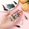 16Pcs 8 Styles Natural & Synthetic Mixed Gemstone Pendants G-YW0002-35-5