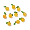 Dyed Natural Agate Orange Charms X-G-U025-07G-2