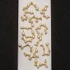 12Pcs 12 Style Brass Micro Clear Cubic Zirconia Pendants ZIRC-LS0001-02G-5