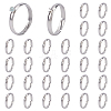 30Pcs 304 Stainless Steel Cuff Ring Components STAS-HY0001-92-1