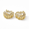 Rack Plating Brass Micro Pave Cubic Zirconia Beads KK-C007-12G-07-3
