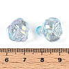 Electroplate Transparent Acrylic Beads PACR-CJC0008-08C-3