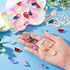 72Pcs 12 Colors Transparent Glass Beads DGLA-TA0001-53-6