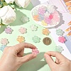 50Pcs Luminous Transparent Acrylic Beads LACR-YW0001-08-4
