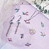 CHGCRAFT 20Pcs 10 Style Space Theme Alloy Pendants FIND-CA0005-83-4