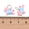 Alloy with Enamel Charms AL-CBA1FD3-06S-02-3