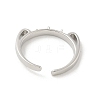 Brass Open Cuff Ring Settings KK-G518-06P-01-3