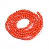 Opaque Solid Color Imitation Jade Glass Beads Strands LS-EGLA-A044-P2mm-D03-3