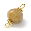 Natural Topaz Jade Links Connectors PALLOY-JF01091-04-3