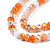Electroplate Glass Beads Strands X-EGLA-N002-12G-3