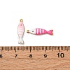 304 Stainless Steel Enamel Charms X-STAS-Q363-14B-G-3