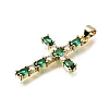 Easter Brass Pave Cubic Zirconia Pendants CU-E002-01F-G05-2