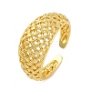 Rack Plating Brass Cuff Finger Rings for Women RJEW-M028-20G-2