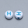 Craft Acrylic Horizontal Hole Letter Beads SACR-S201-11H-2
