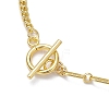 Brass Paperclip Chains and Paperclip Chains Bracelets for Women BJEW-JB10402-3