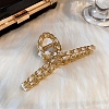 Alloy with Cloth Cord Claw Hair Clips PW-WG051D9-01-1