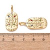 304 Stainless Steel Pendants STAS-C184-10G-02-3