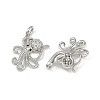 Brass Micro Pave Cubic Zirconia Pendants KK-C093-12P-2